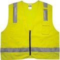 Ergodyne Ergodyne 8262FRZ L/XL Lime Hi-Vis FR Surveyor Vest - Class 2 NFPA 70E Mesh 21485